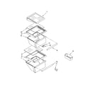 Whirlpool ED2NHGXRL02 refrigerator shelf parts diagram