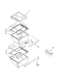 Refrigerator shelf parts