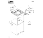 Estate ETW4100SQ0 top and cabinet parts diagram