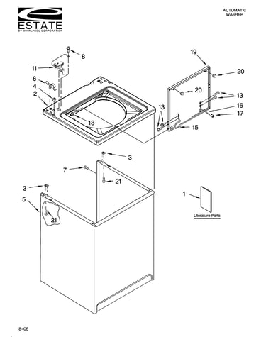 Top and cabinet parts