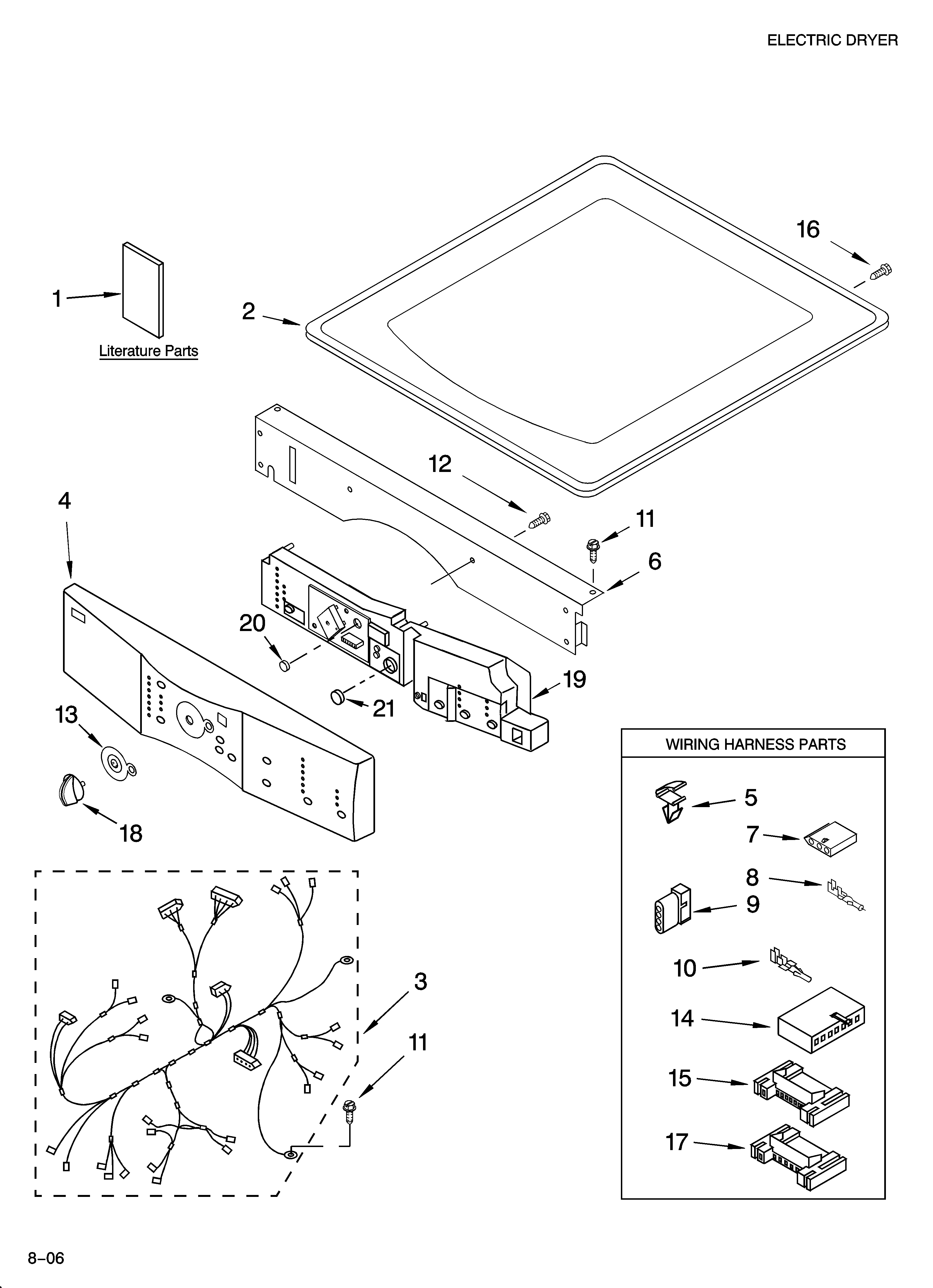 Top and console parts