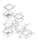 Refrigerator shelf parts