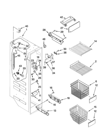 Freezer liner parts