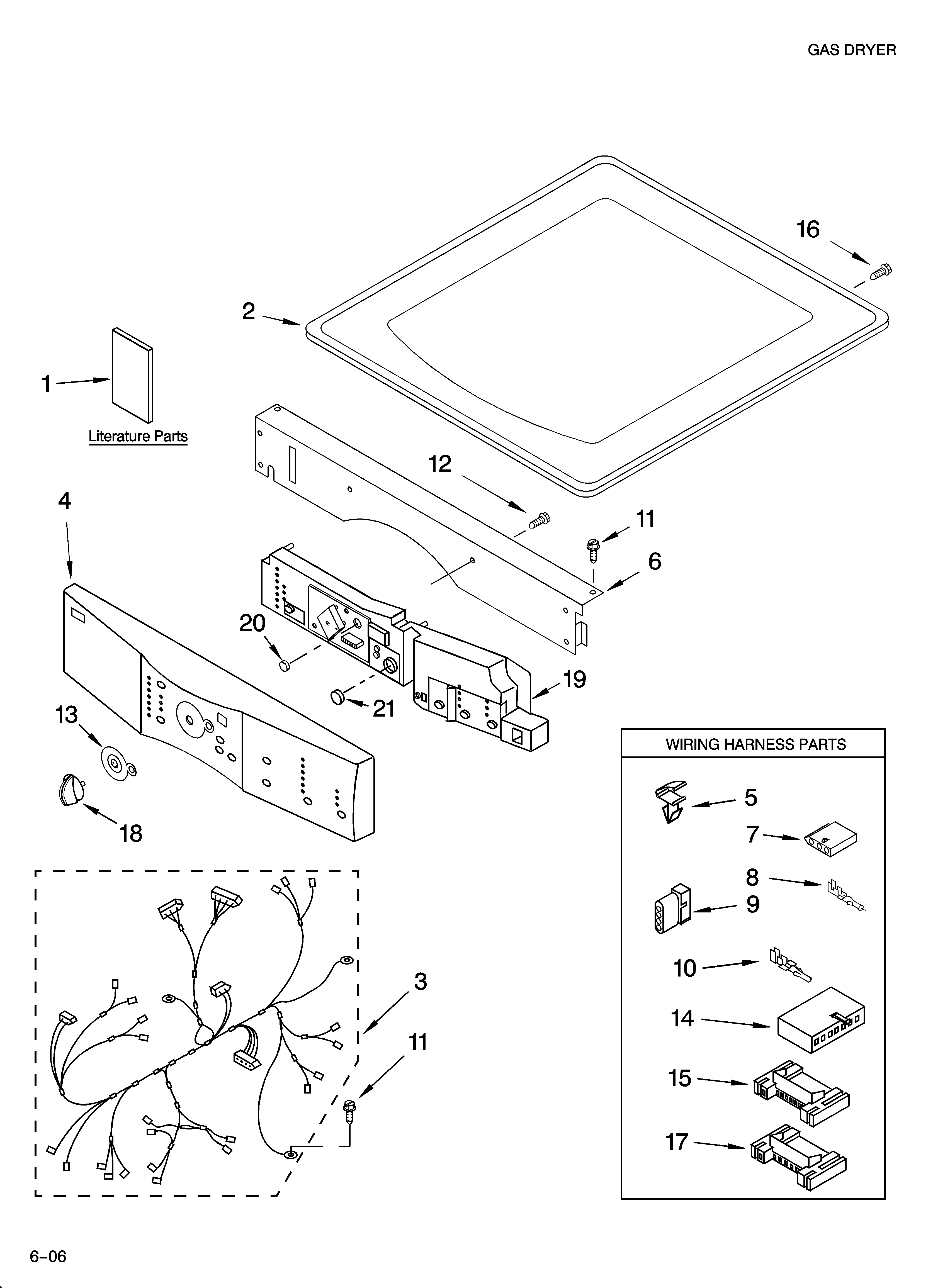 Top and console parts