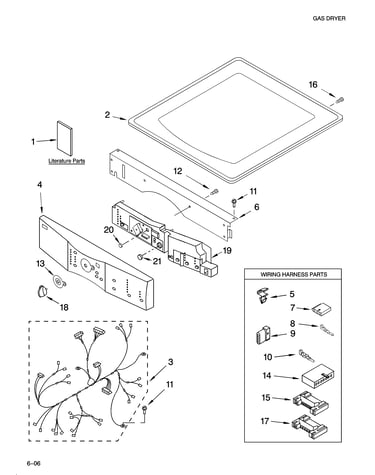 Top and console parts