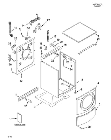 Top and cabinet parts