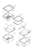 Refrigerator shelf parts