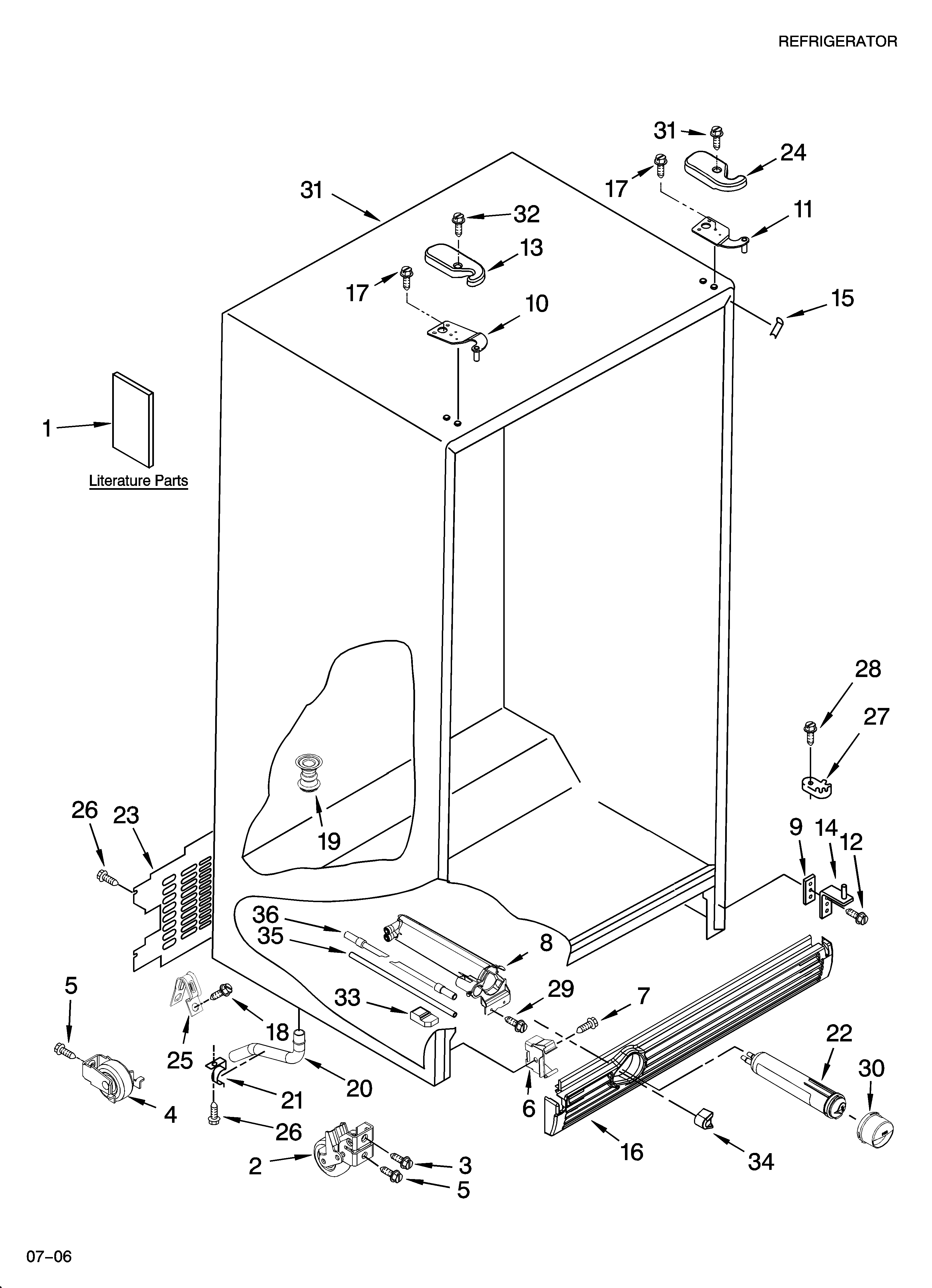 Cabinet parts
