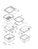 Refrigerator shelf parts