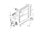 Whirlpool GU3200XTPB5 door and latch parts diagram