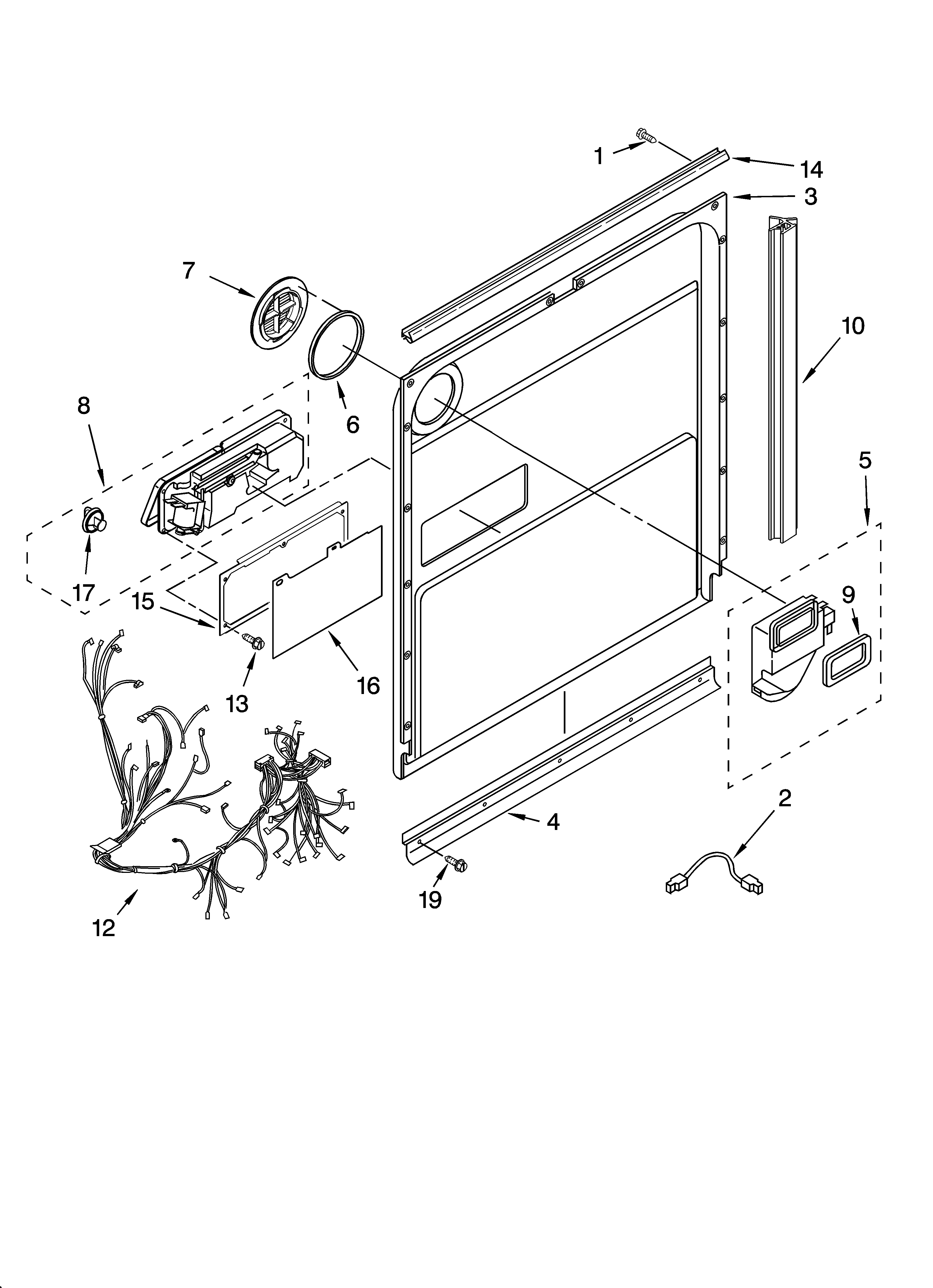 Door and latch parts