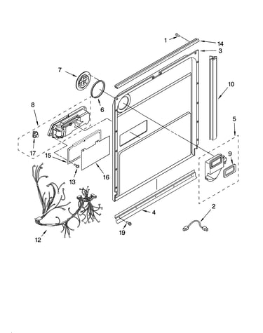 Door and latch parts