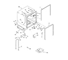 Whirlpool GU3200XTPS5 tub and frame parts diagram