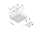 Whirlpool GU3200XTPS5 upper rack and track parts diagram