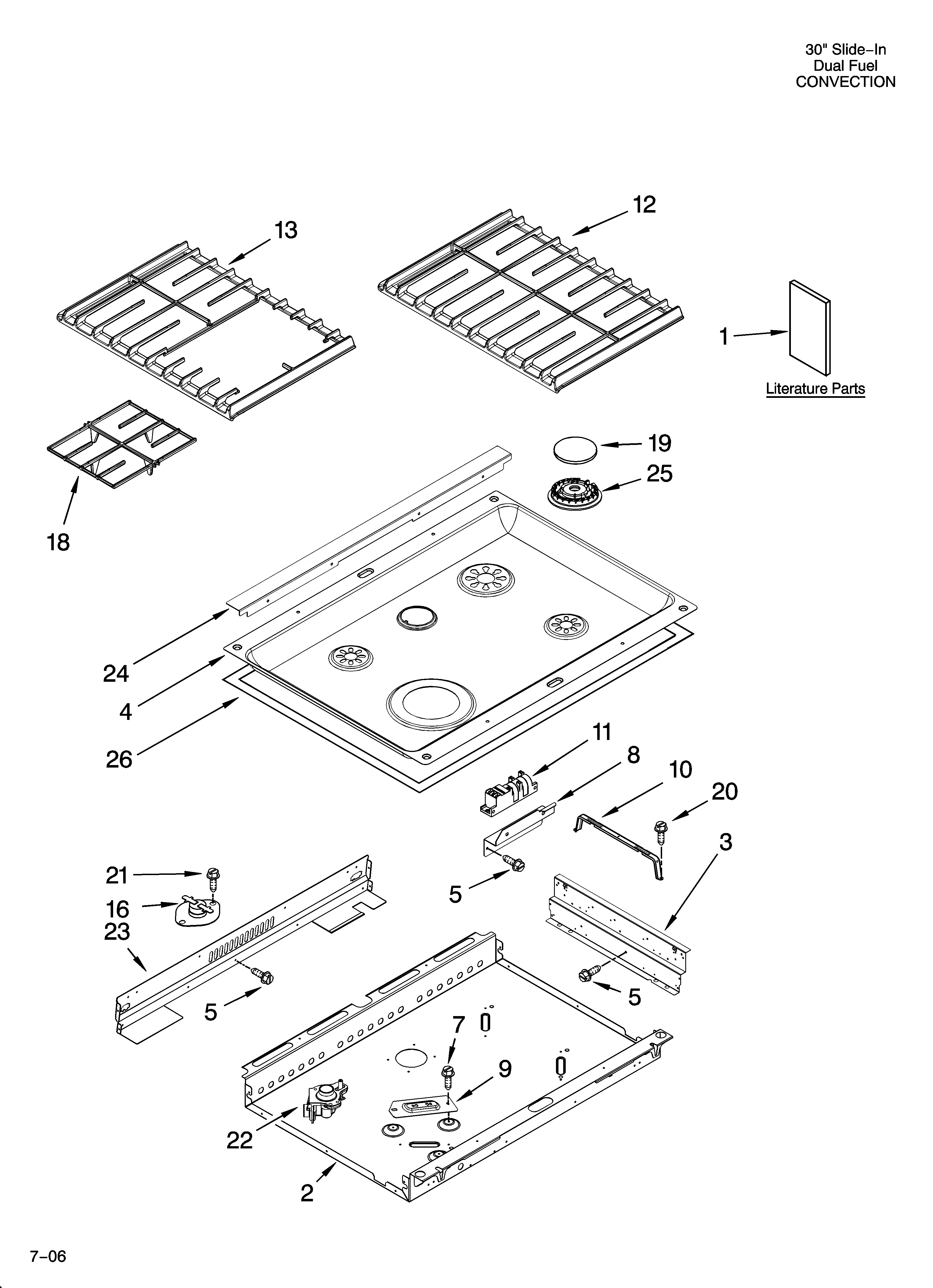Cooktop parts