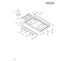 Whirlpool SF111PXSQ0 cooktop parts diagram