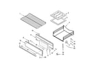Whirlpool SF111PXSQ0 oven & broiler parts diagram