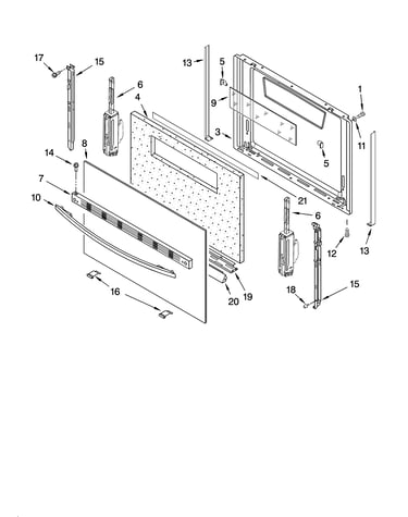Door parts, optional parts (not included)