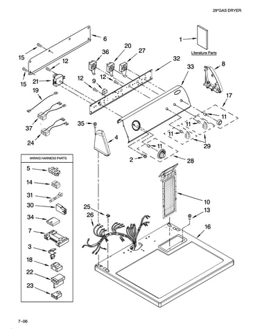 Top and console parts