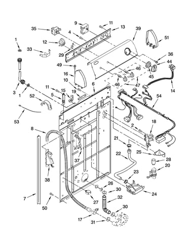 Controls and rear panel parts