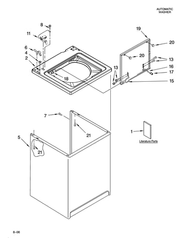 Top and cabinet parts