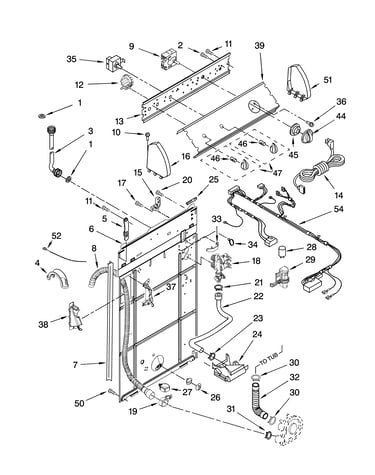 Controls and rear panel parts