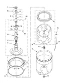 Agitator, basket and tub parts