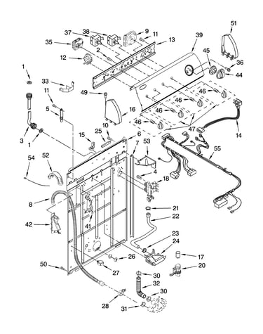 Controls and rear panel parts
