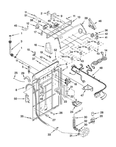 Controls and rear panel parts