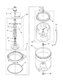 Agitator, basket and tub parts