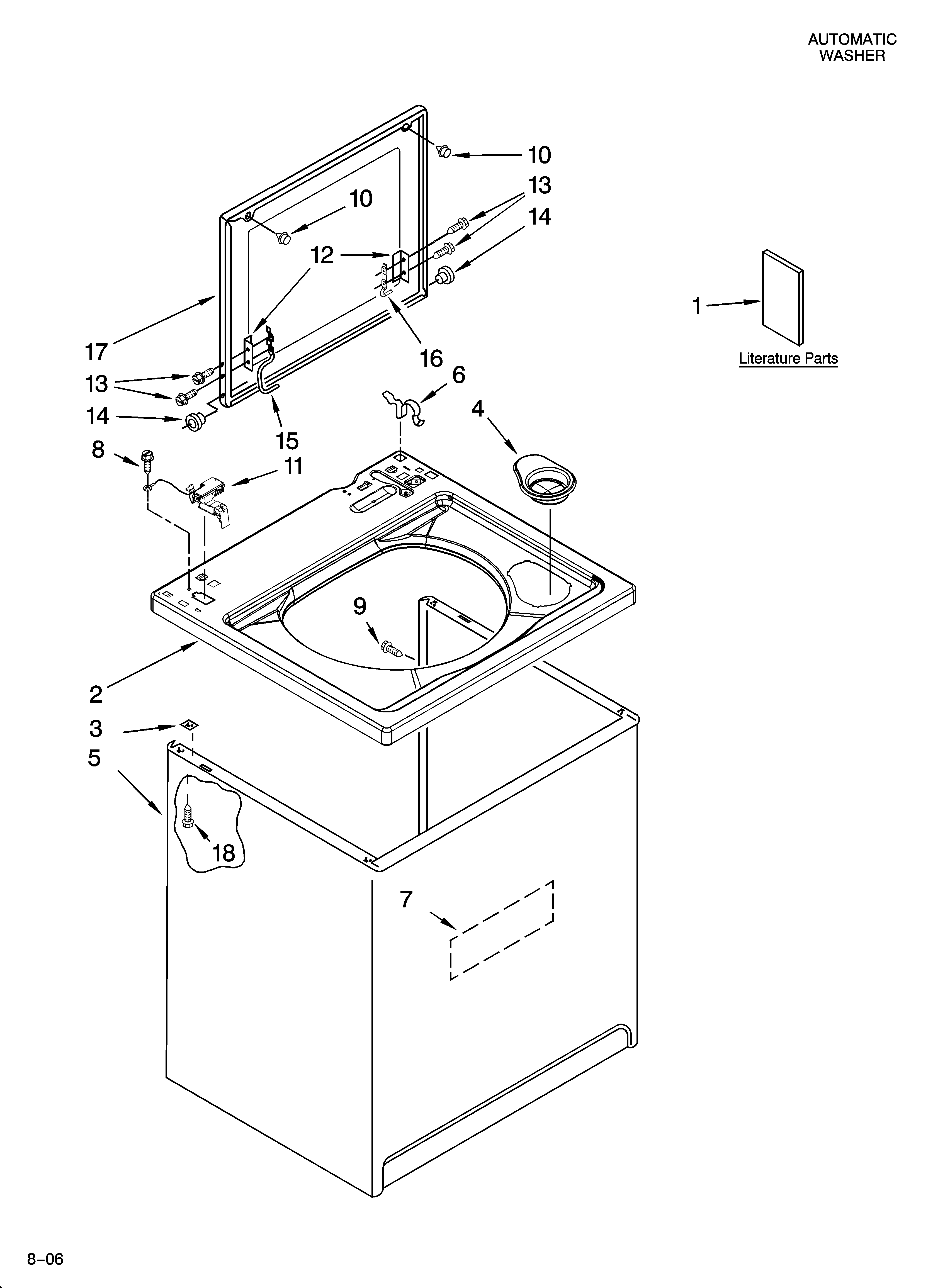 Top and cabinet parts