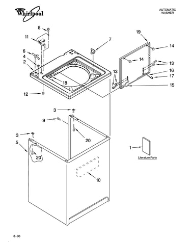Top and cabinet parts
