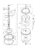 Agitator, basket and tub parts