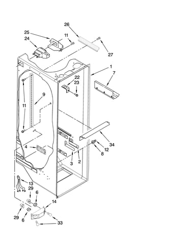 Refrigerator liner parts