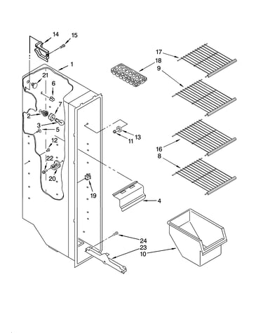 Freezer liner parts