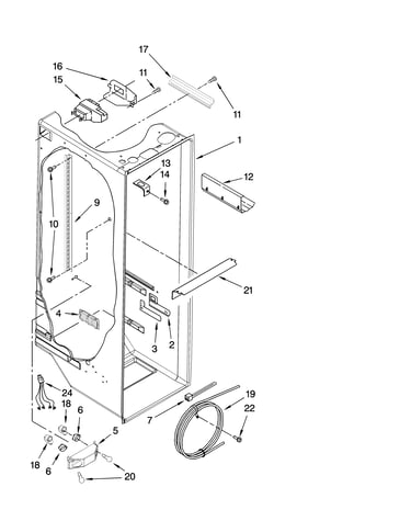 Refrigerator liner parts