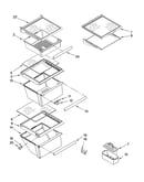 Refrigerator shelf parts
