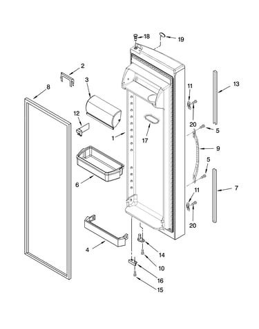 Refrigerator door parts