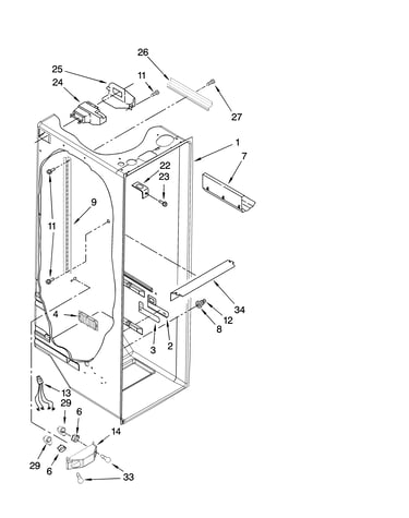 Refrigerator liner parts