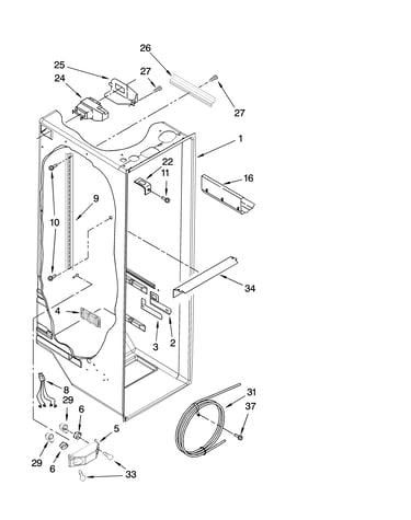 Refrigerator liner parts