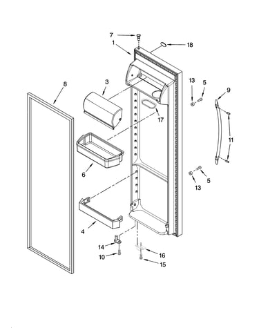 Refrigerator door parts