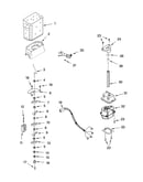 Motor and ice container parts