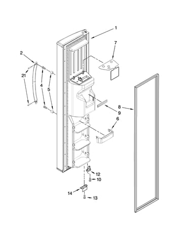 Freezer door parts