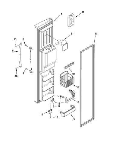 Freezer door parts