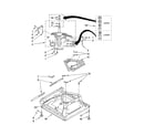 Whirlpool 7MWT97940SW0 machine base parts diagram