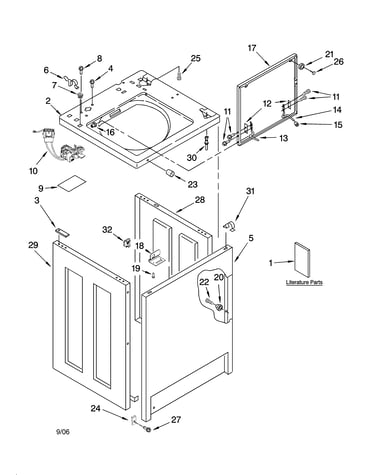 Top and cabinet parts