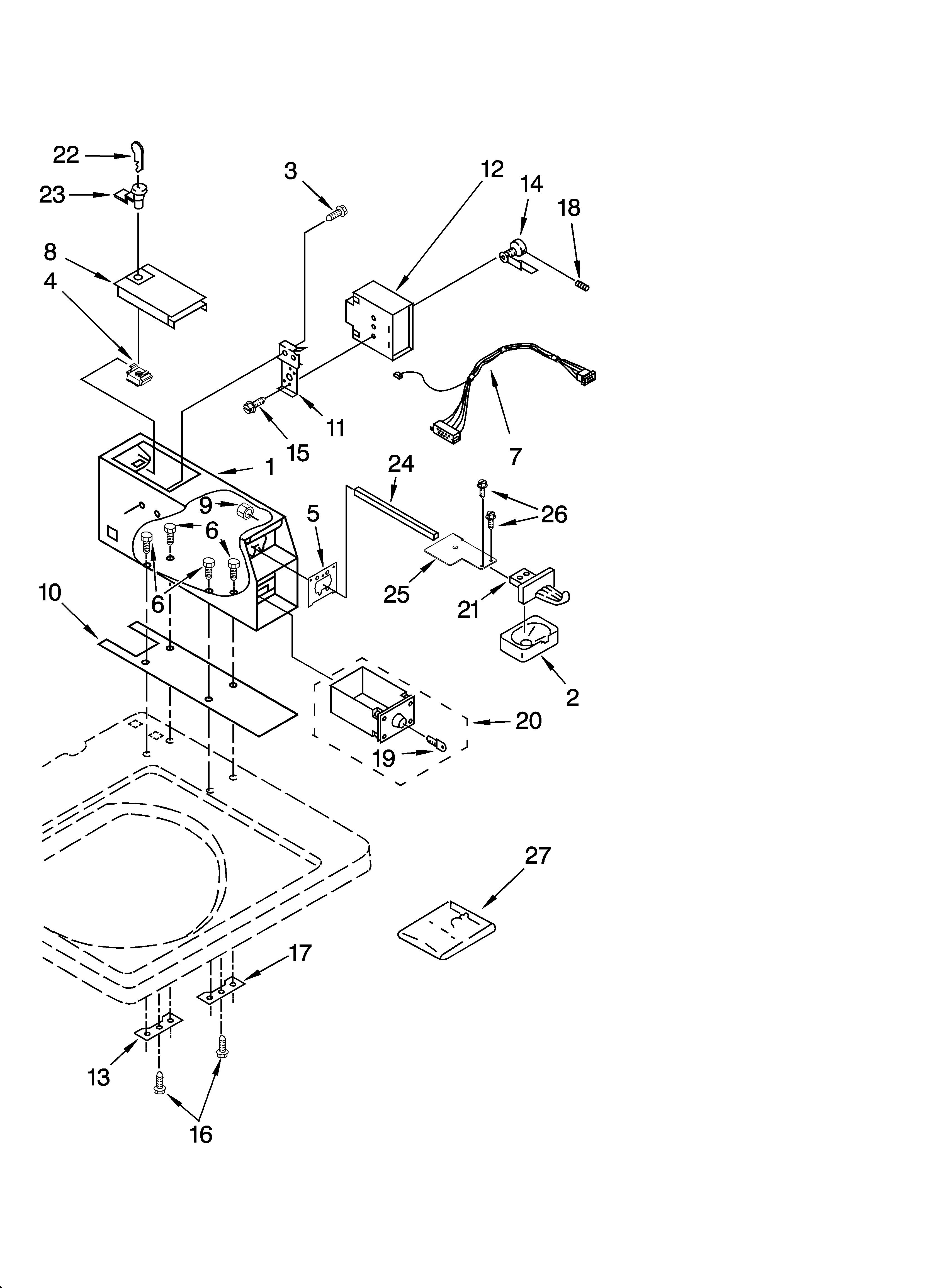 Meter case parts