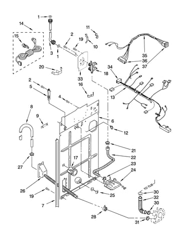 Rear panel parts