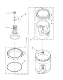 Agitator, basket and tub parts