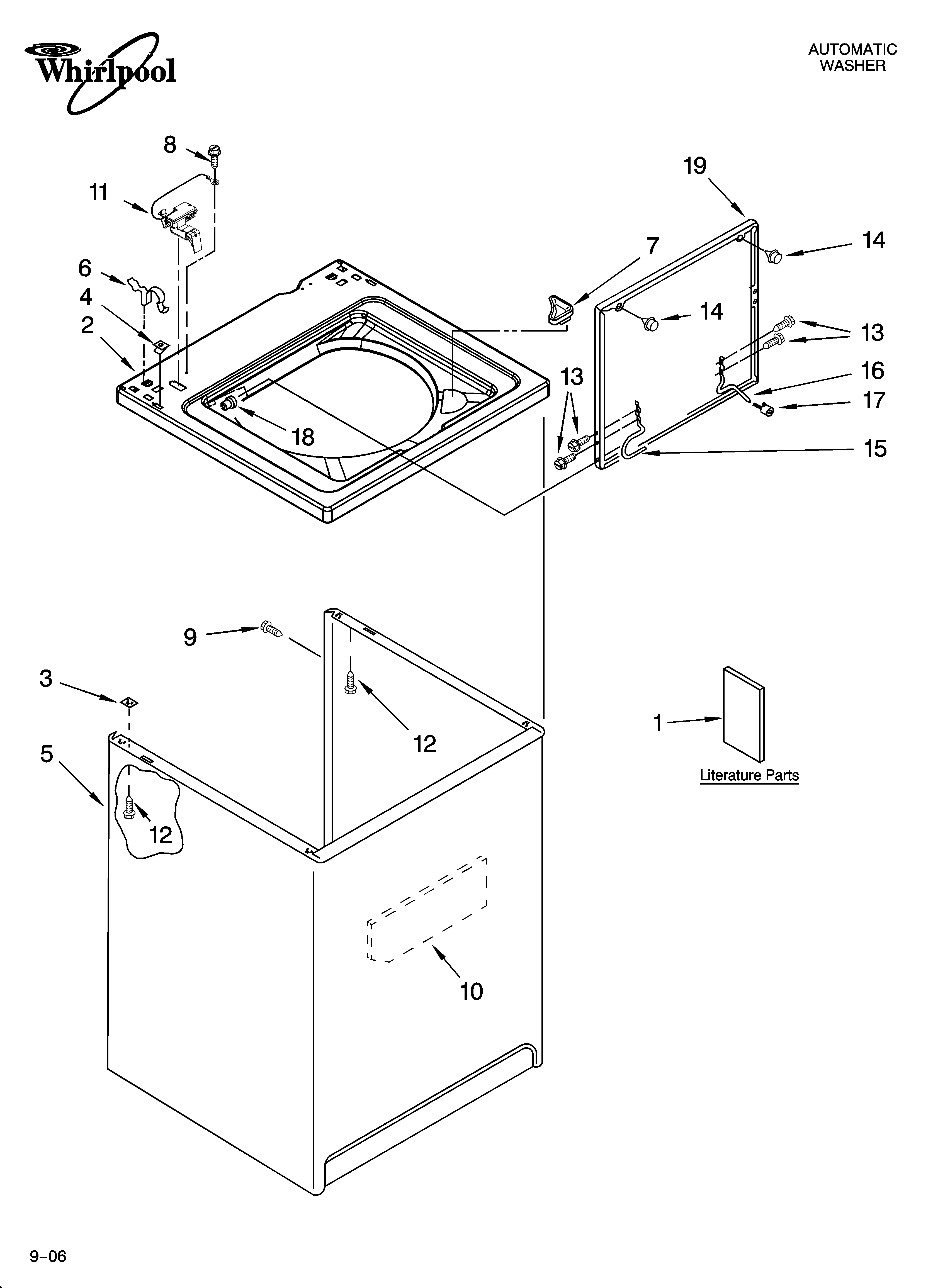 Top and cabinet parts